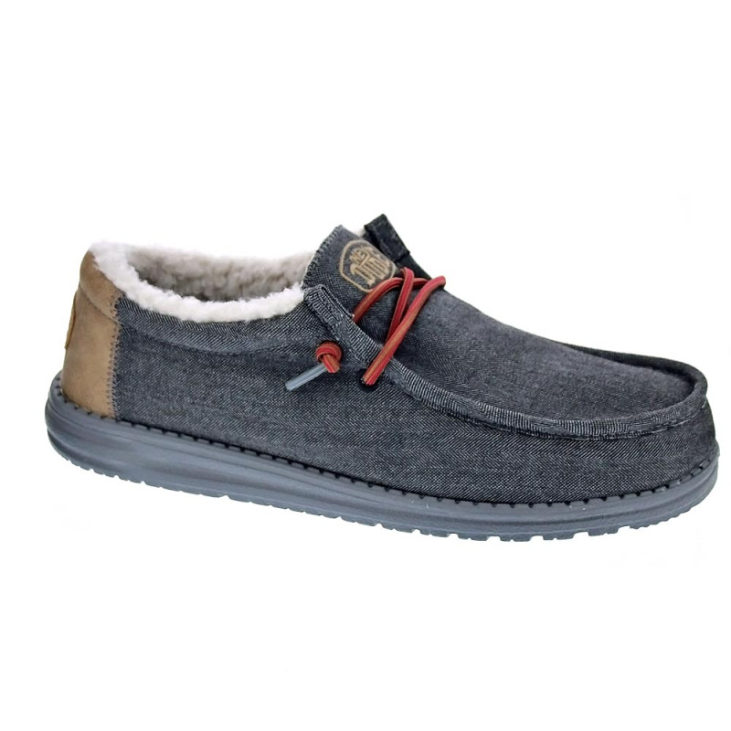 Mocasines Hey Dude zapatos Hombre modelo Wally Negro 