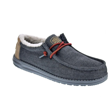 Mocasines Hey Dude zapatos Hombre modelo Wally Negro 