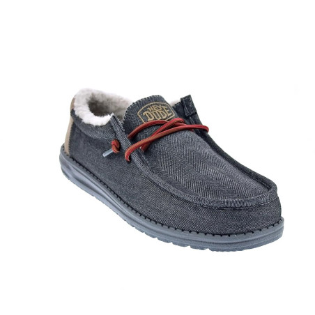 Mocasines Hey Dude zapatos Hombre modelo Wally Negro 