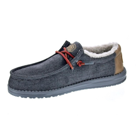 Mocasines Hey Dude zapatos Hombre modelo Wally Negro 