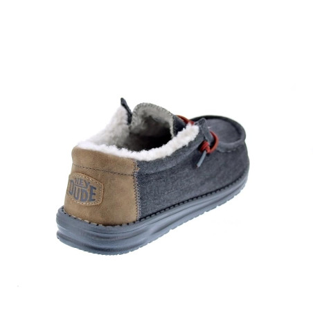 Mocasines Hey Dude zapatos Hombre modelo Wally Negro 