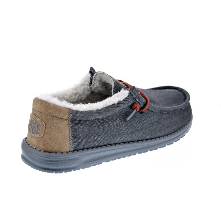 Mocasines Hey Dude zapatos Hombre modelo Wally Negro 