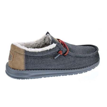 Mocasines Hey Dude zapatos Hombre modelo Wally Negro 