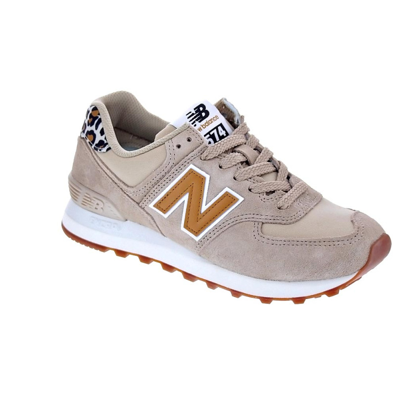 Zapatillas New Balance zapatos Mujer modelo 574 Beige 
