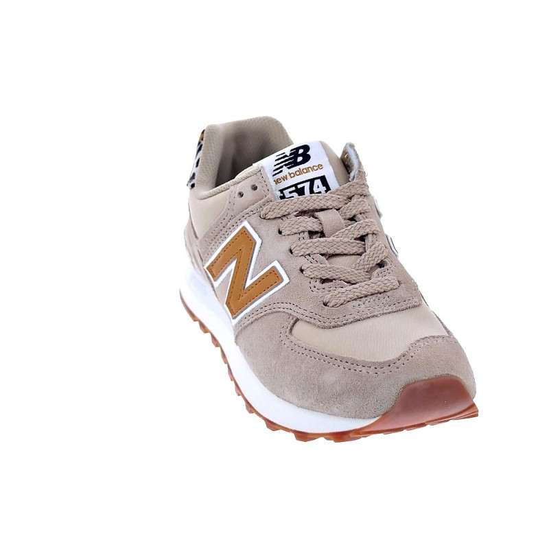 Zapatillas New Balance zapatos Mujer modelo 574 Beige 