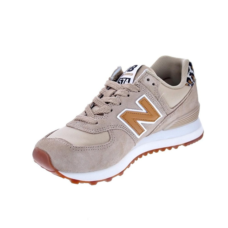 Zapatillas New Balance zapatos Mujer modelo 574 Beige 