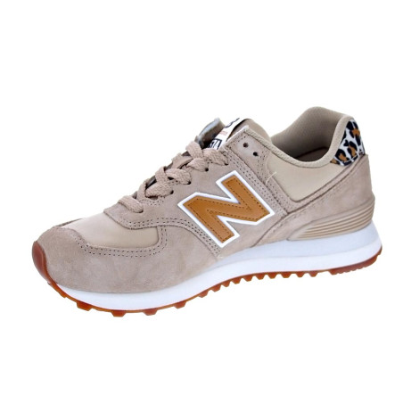 Zapatillas New Balance zapatos Mujer modelo 574 Beige 