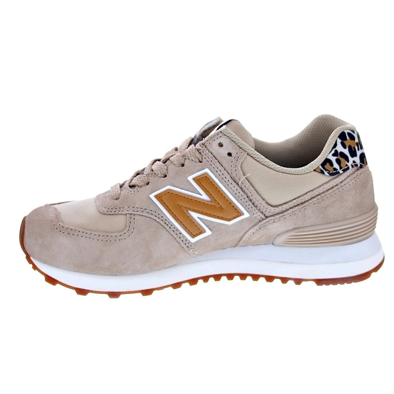 Zapatillas New Balance zapatos Mujer modelo 574 Beige 