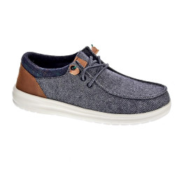 Mocasines Hey Dude zapatos Hombre modelo Wally Grip Gris  2