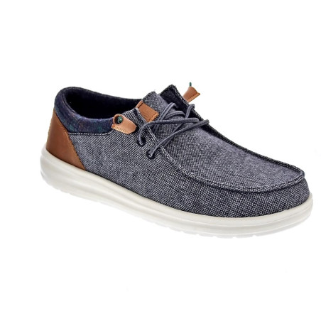 Mocasines Hey Dude zapatos Hombre modelo Wally Grip Gris 