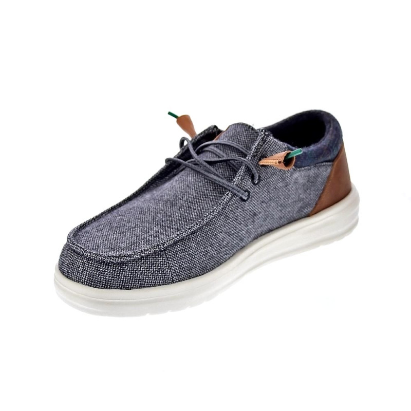 Mocasines Hey Dude zapatos Hombre modelo Wally Grip Gris 