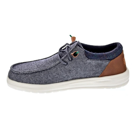 Mocasines Hey Dude zapatos Hombre modelo Wally Grip Gris 
