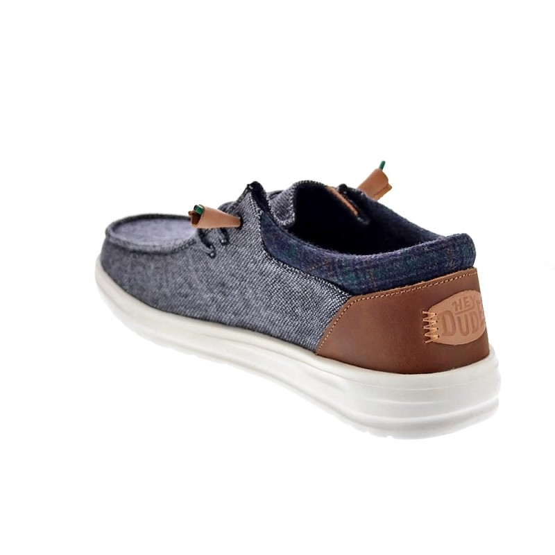 Mocasines Hey Dude zapatos Hombre modelo Wally Grip Gris 
