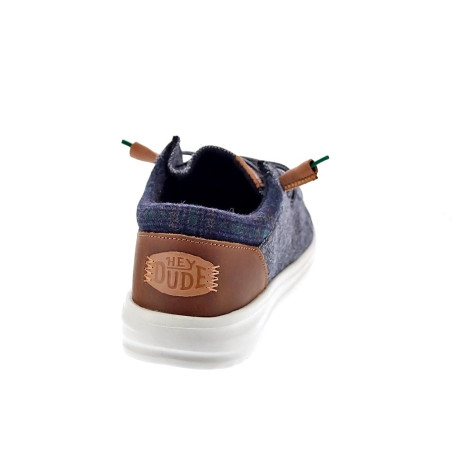 Mocasines Hey Dude zapatos Hombre modelo Wally Grip Gris 