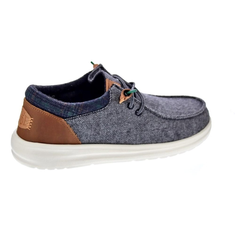 Mocasines Hey Dude zapatos Hombre modelo Wally Grip Gris 