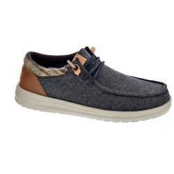 Mocasines Hey Dude zapatos Hombre modelo Wally Grip Marrón  2