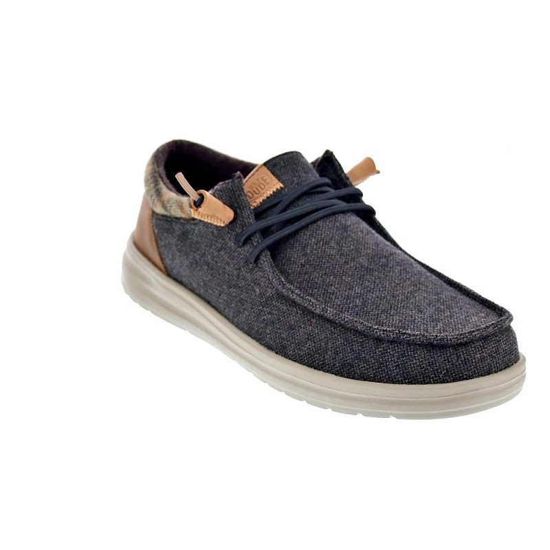 Mocasines Hey Dude zapatos Hombre modelo Wally Grip Marrón 