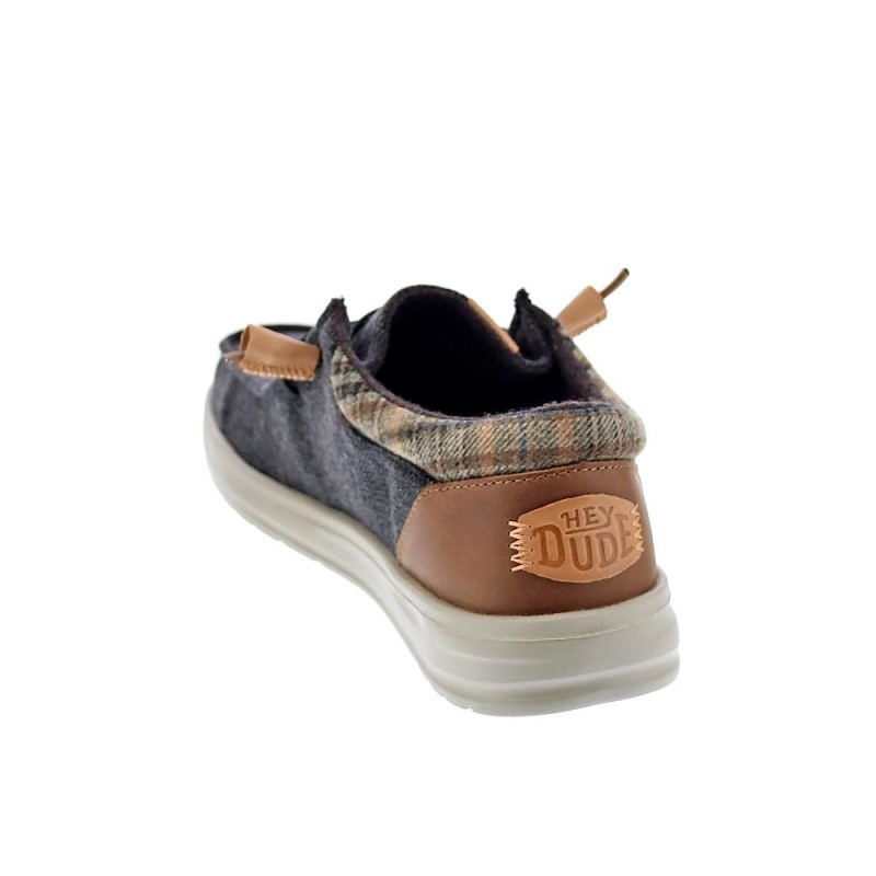 Mocasines Hey Dude zapatos Hombre modelo Wally Grip Marrón 
