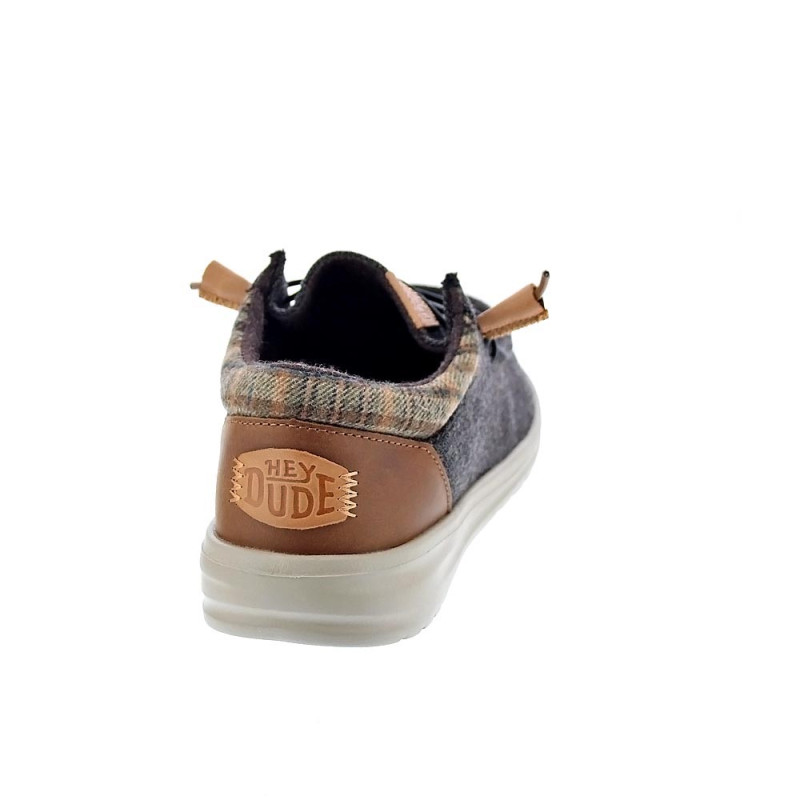 Mocasines Hey Dude zapatos Hombre modelo Wally Grip Marrón 