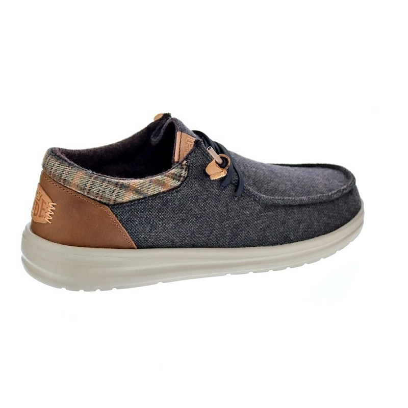 Mocasines Hey Dude zapatos Hombre modelo Wally Grip Marrón 