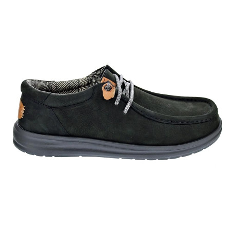 Mocasines Hey Dude zapatos Hombre modelo Wally Grip Negro 
