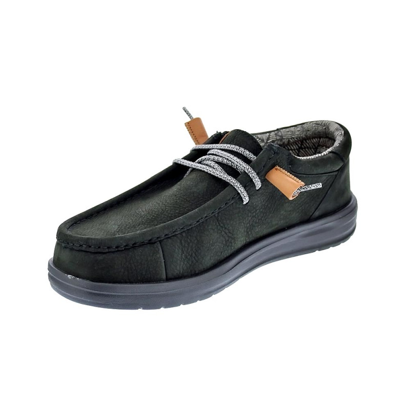 Mocasines Hey Dude zapatos Hombre modelo Wally Grip Negro 