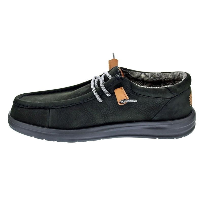 Mocasines Hey Dude zapatos Hombre modelo Wally Grip Negro 