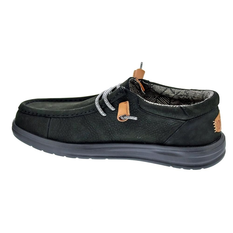 Mocasines Hey Dude zapatos Hombre modelo Wally Grip Negro 