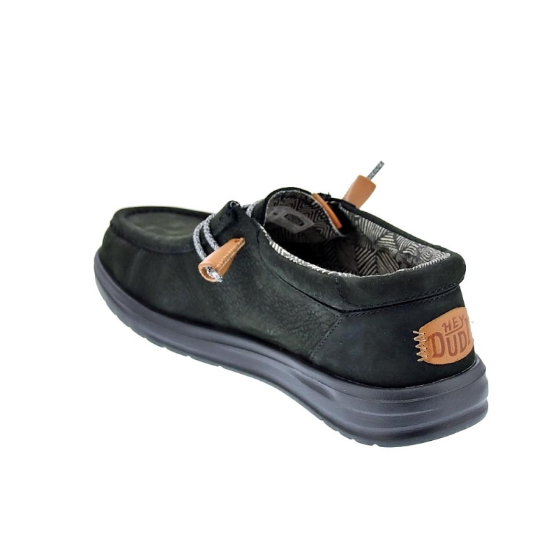 Mocasines Hey Dude zapatos Hombre modelo Wally Grip Negro 