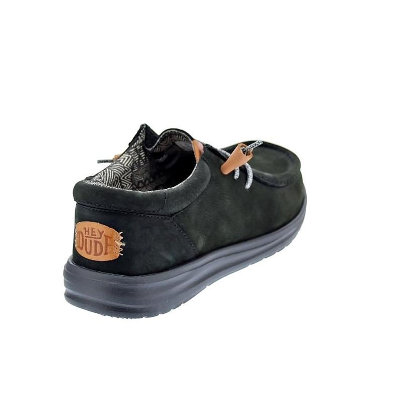 Mocasines Hey Dude zapatos Hombre modelo Wally Grip Negro 