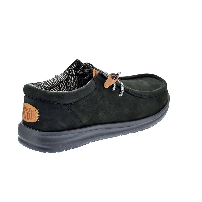 Mocasines Hey Dude zapatos Hombre modelo Wally Grip Negro 