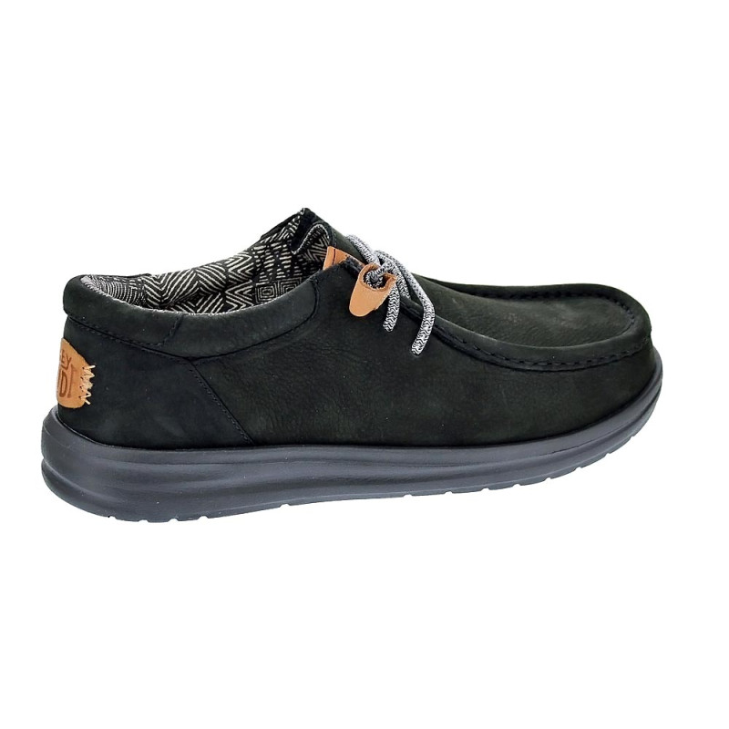 Mocasines Hey Dude zapatos Hombre modelo Wally Grip Negro 