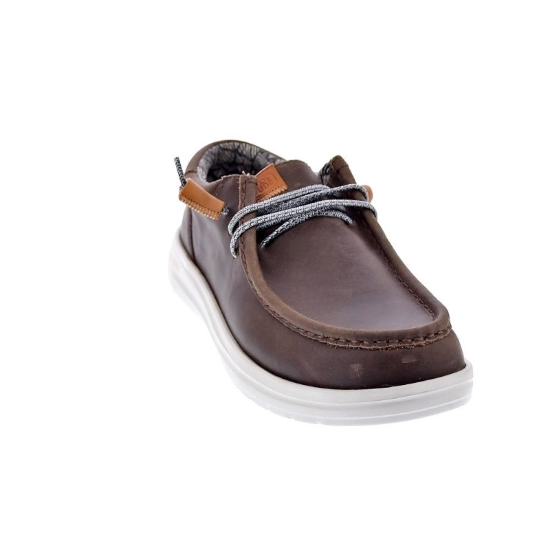 Mocasines Hey Dude zapatos Hombre modelo Wally Grip Marrón 