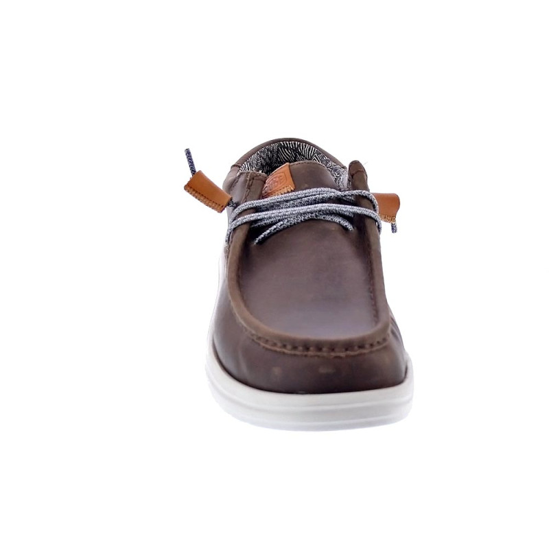 Mocasines Hey Dude zapatos Hombre modelo Wally Grip Marrón 
