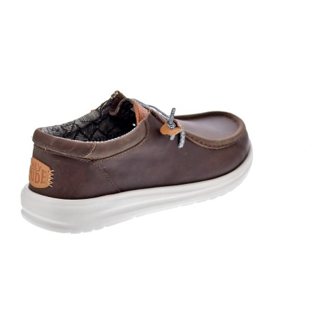 Mocasines Hey Dude zapatos Hombre modelo Wally Grip Marrón 