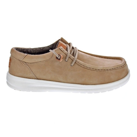 Mocasines Hey Dude zapatos Hombre modelo Wally Grip Beige 