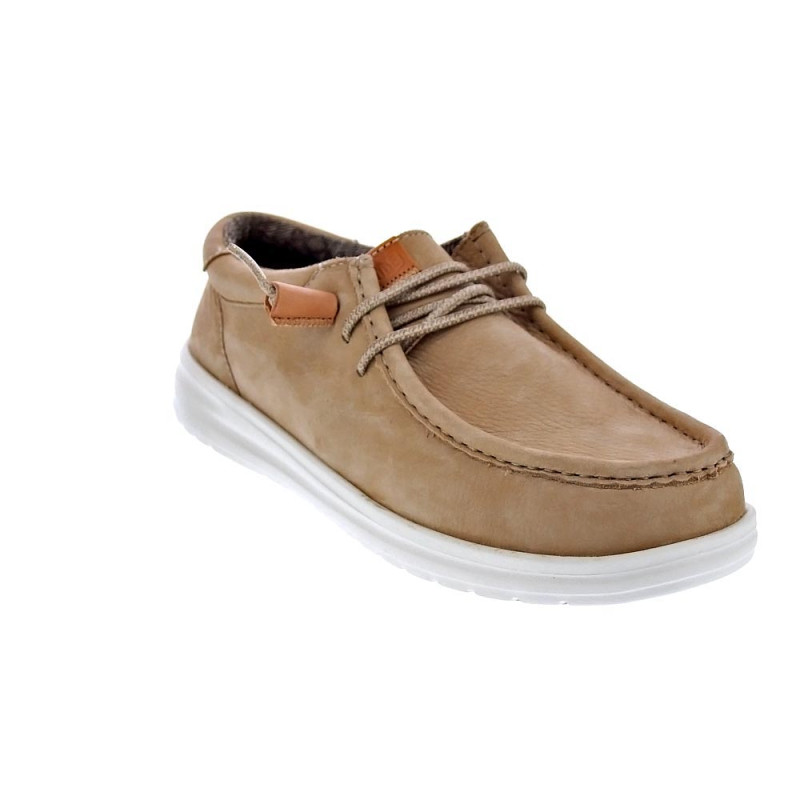 Mocasines Hey Dude zapatos Hombre modelo Wally Grip Beige 