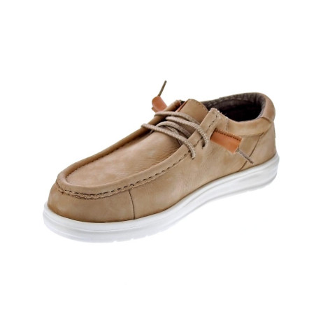 Mocasines Hey Dude zapatos Hombre modelo Wally Grip Beige 