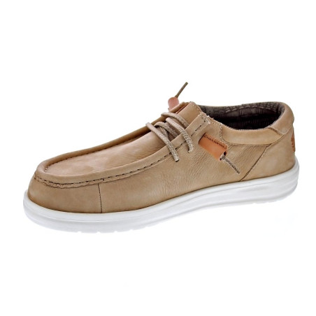 Mocasines Hey Dude zapatos Hombre modelo Wally Grip Beige 