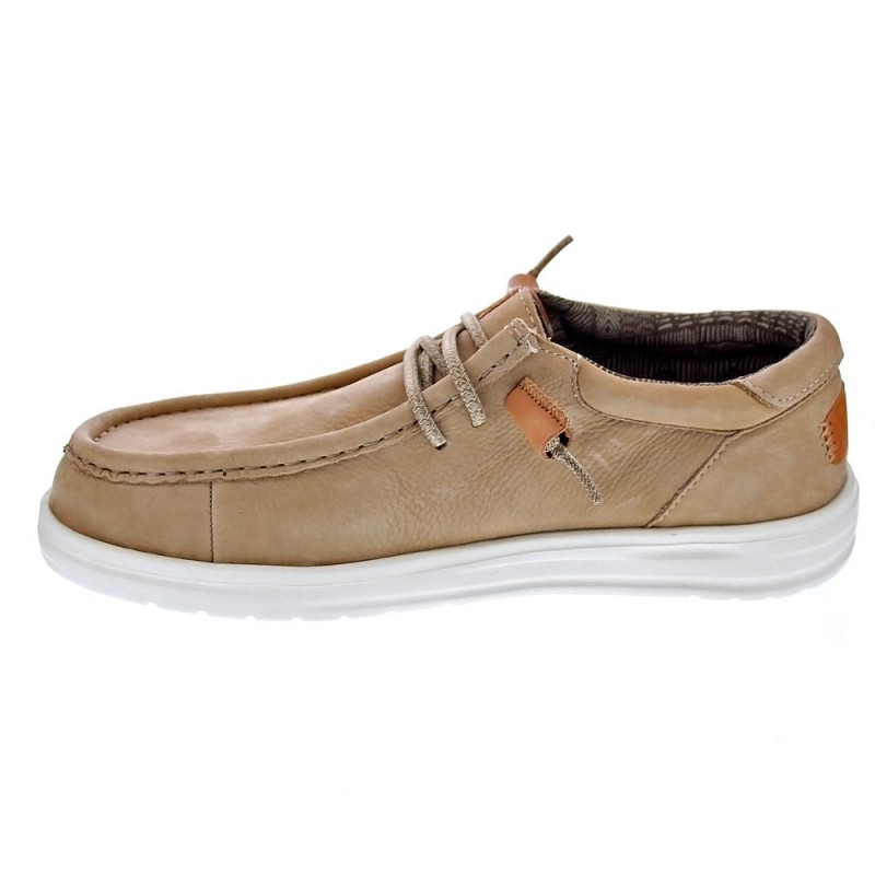 Mocasines Hey Dude zapatos Hombre modelo Wally Grip Beige 