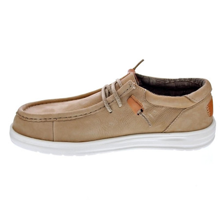 Mocasines Hey Dude zapatos Hombre modelo Wally Grip Beige 