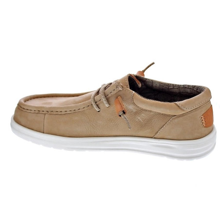 Mocasines Hey Dude zapatos Hombre modelo Wally Grip Beige 