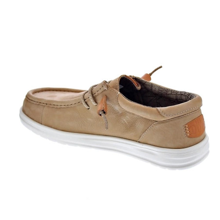 Mocasines Hey Dude zapatos Hombre modelo Wally Grip Beige 