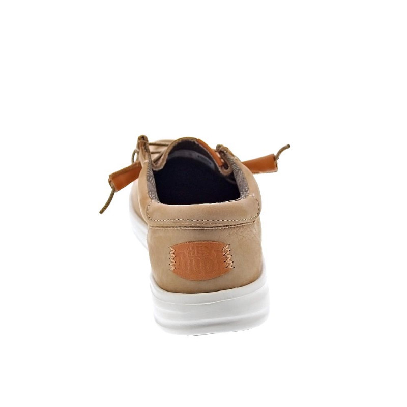 Mocasines Hey Dude zapatos Hombre modelo Wally Grip Beige 