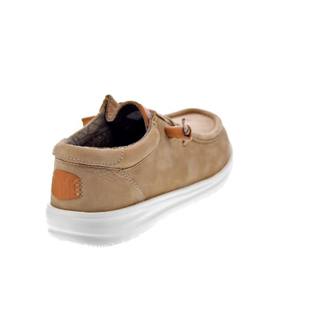 Mocasines Hey Dude zapatos Hombre modelo Wally Grip Beige 