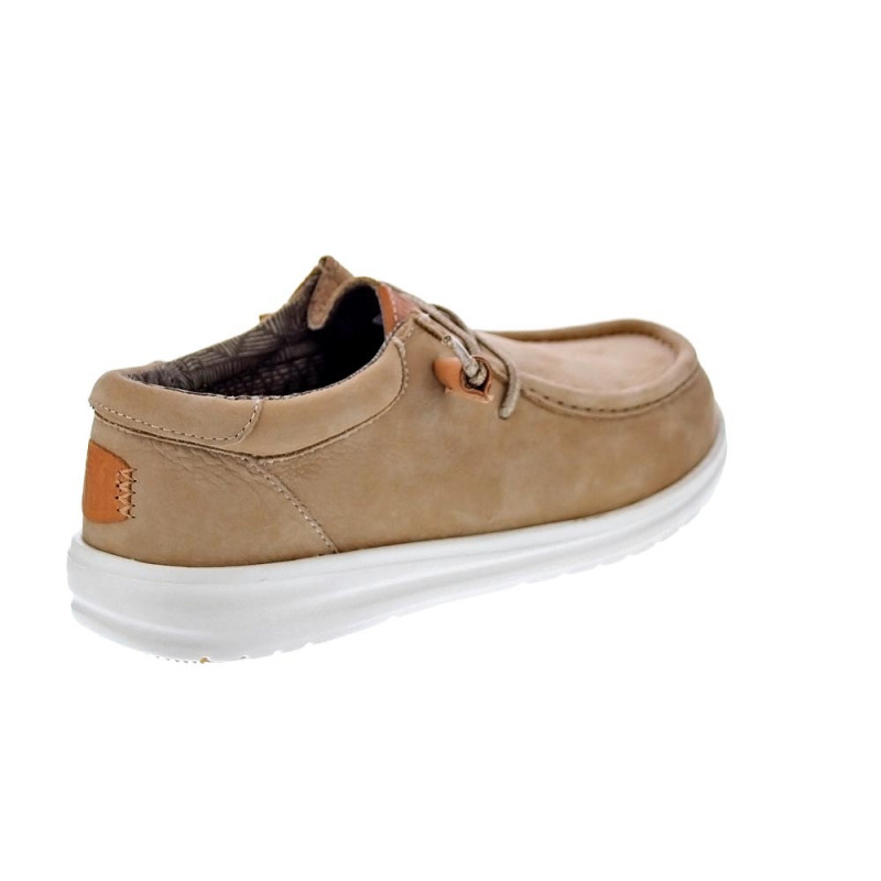 Mocasines Hey Dude zapatos Hombre modelo Wally Grip Beige 