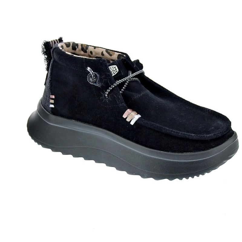 Botines Hey Dude zapatos Mujer modelo Wendy Peak Negro 