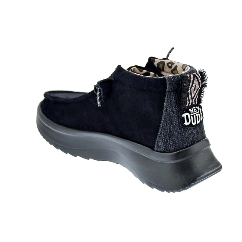Botines Hey Dude zapatos Mujer modelo Wendy Peak Negro 