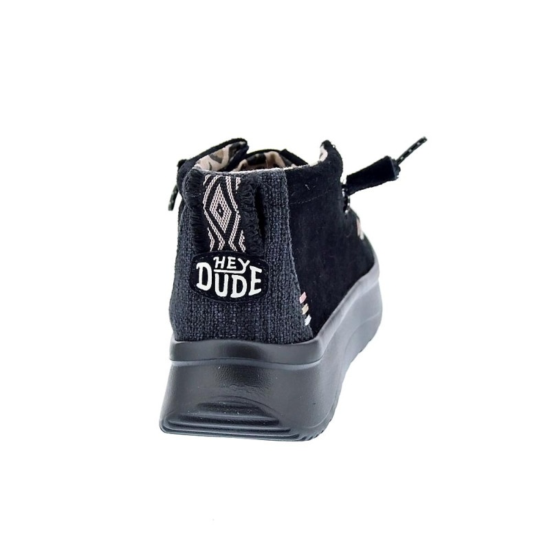 Botines Hey Dude zapatos Mujer modelo Wendy Peak Negro 