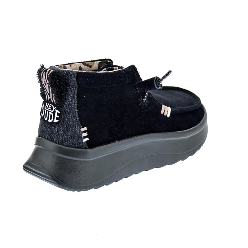 Botines Hey Dude zapatos Mujer modelo Wendy Peak Negro 